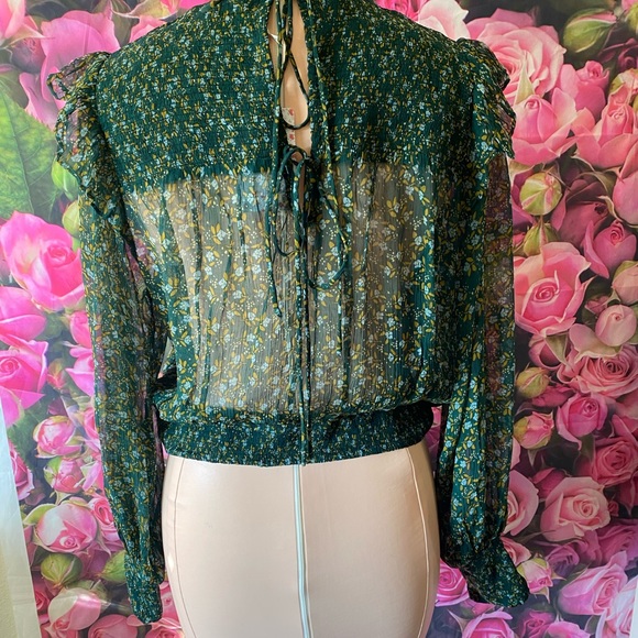 Free people green long sleeves top 💫✨🍃 - Picture 4 of 8